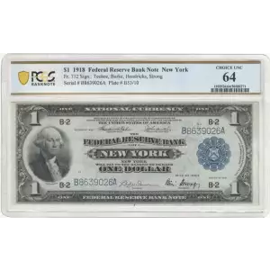 $1 1918  Federal Reserve Bank Notes 712 (2)