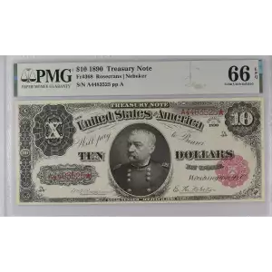 $10 1890 Small Red Treasury or Coin Notes 368