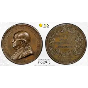 1786 AE Medal Betts-620, Franklin Natus Boston, BN (2)