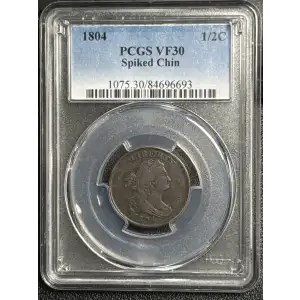 1804 1/2C Spiked Chin, BN