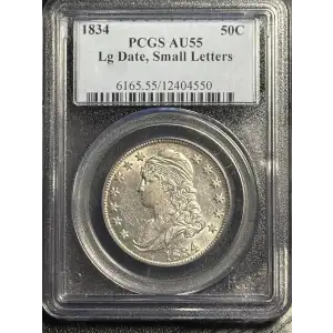 1834 50C Large Date, Small Letters