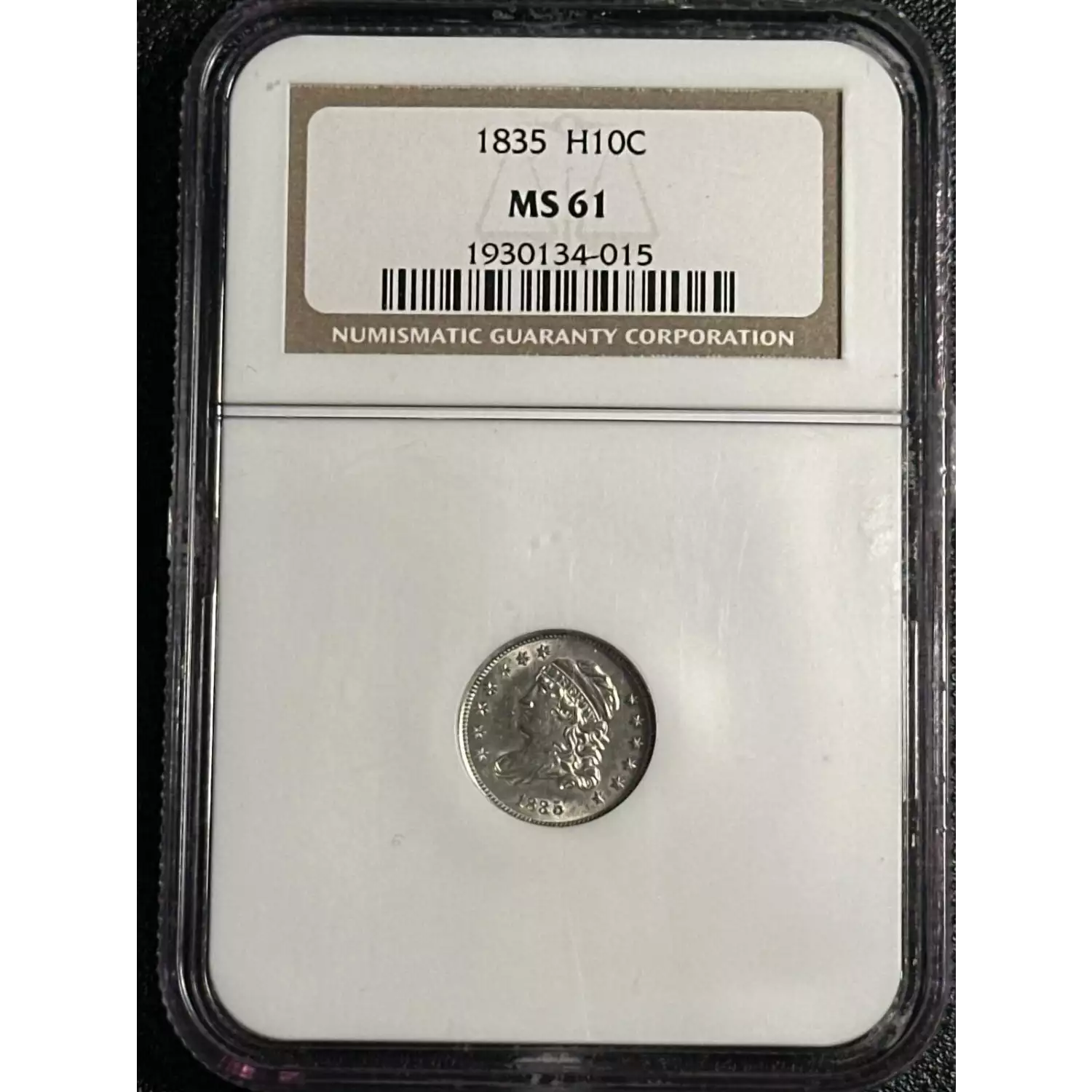 1835 Capped Bust Half Dime NGC MS-61 - Brian Timmons Rare Coin