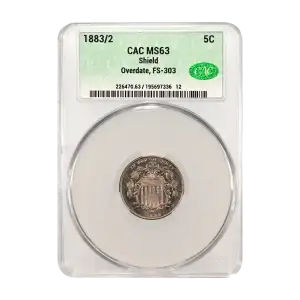 1883/2 Shield 5c Overdate, FS-303 (2)