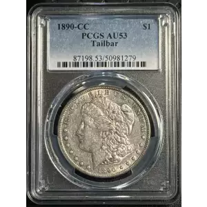 1890-CC $1 Tailbar