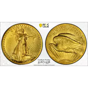 1907 $20 High Relief, Wire Edge (2)
