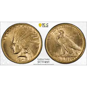 1908-D $10 No Motto (2)