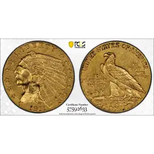 1911-D $2.50 Strong D (2)
