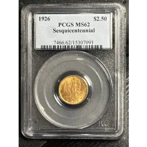 1926 $2.50 Sesquicentennial
