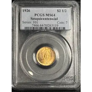 1926 $2.50 Sesquicentennial