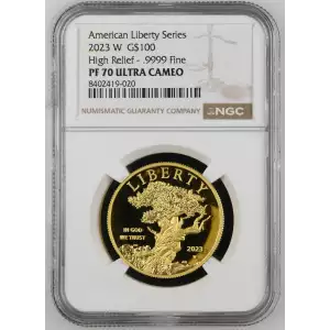 2023 W High Relief - .9999 Fine American Liberty Series ULTRA CAMEO (2)