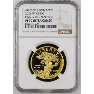2023 W High Relief - .9999 Fine American Liberty Series ULTRA CAMEO (2)