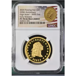 2024 Flowing 230th Anniversary - ER High Relief - .9999 Fine ULTRA CAMEO (2)