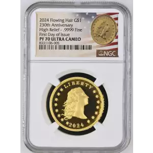 2024 Flowing 230th Anniversary - FDI High Relief - .9999 Fine ULTRA CAMEO (2)