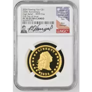 2024 Flowing 230th Anniversary - FDI High Relief - .9999 Fine ULTRA CAMEO (2)