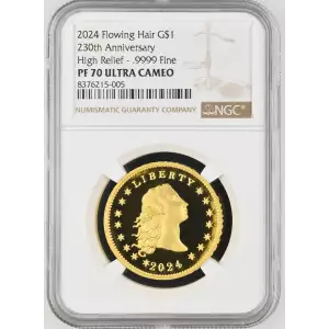 2024 Flowing 230th Anniversary High Relief - .9999 Fine ULTRA CAMEO (2)