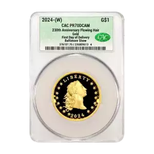 2024-(W) 230th Anniversary Flowing Hair G$1 Gold DCAM (Proof) (2)