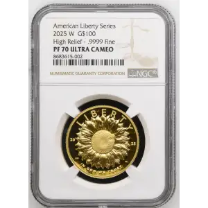 2025 W High Relief - .9999 Fine American Liberty Series ULTRA CAMEO (2)