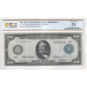 $50 1914 Red Seal Federal Reserve Notes 1032 (2)