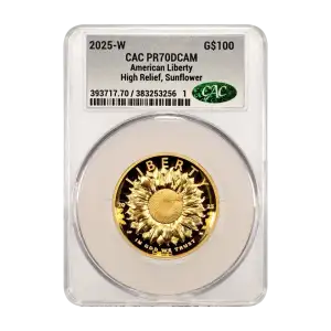 2025-W American Liberty G$100 High Relief, Sunflower DCAM (Proof) (2)