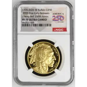 1776-2026 W .9999 Fine-Early Releases Liberty Bell 250th Anniv. ULTRA CAMEO (2)