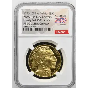 1776-2026 W .9999 Fine-Early Releases Liberty Bell 250th Anniv. ULTRA CAMEO (2)