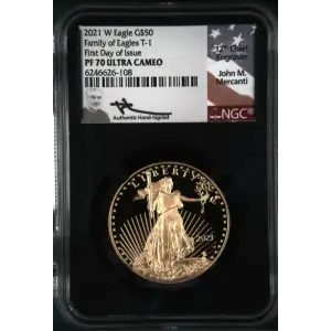 2021 W Family of Eagles T-1 First Day of Issue ULTRA CAMEO (2)