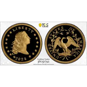 2024 $1 Flowing Hair High Relief Au 230th Anniversary, DCAM (2)