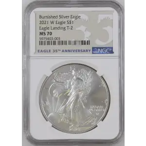 2021 W Eagle Landing T-2 Burnished Silver Eagle (2)