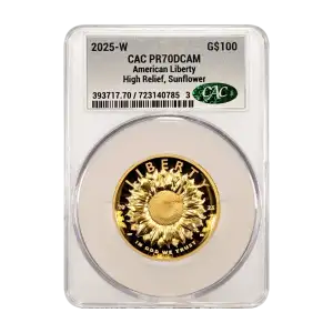 2025-W American Liberty G$100 High Relief, Sunflower DCAM (Proof) (2)