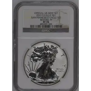 2012 S SAN FRANCISCO EAGLE SET OFFICIAL US MINT SET (2)