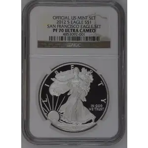 2012 S SAN FRANCISCO EAGLE SET OFFICIAL US MINT SET ULTRA CAMEO (2)