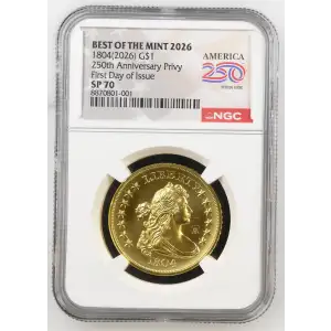 1804(2026) 250th Anniversary Privy First Day of Issue BEST OF THE MINT 2026 (2)