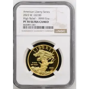 2023 W High Relief - .9999 Fine American Liberty Series ULTRA CAMEO (2)