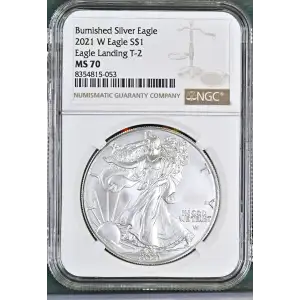 2021 W Eagle Landing T-2 Burnished Silver Eagle (2)