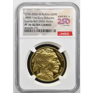 1776-2026 W .9999 Fine-Early Releases Liberty Bell 250th Anniv. ULTRA CAMEO (2)
