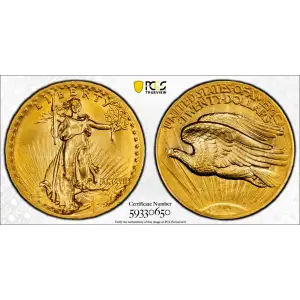 1907 $20 High Relief, Wire Edge (2)