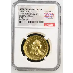 1804(2026) 250th Anniversary Privy First Day of Issue BEST OF THE MINT 2026 (2)