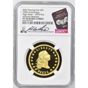 2024 Flowing 230th Anniversary - AR High Relief - .9999 Fine ULTRA CAMEO (2)