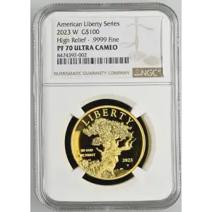 2023 W High Relief - .9999 Fine American Liberty Series ULTRA CAMEO (2)