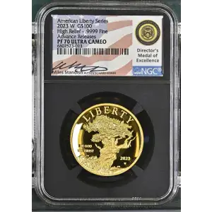 2023 W High Relief - .9999 Fine Advance Releases American Liberty Series ULTRA CAMEO (2)