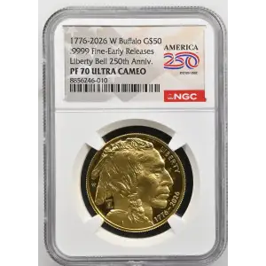 1776-2026 W .9999 Fine-Early Releases Liberty Bell 250th Anniv. ULTRA CAMEO (2)