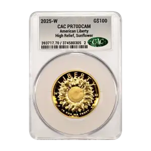 2025-W American Liberty G$100 High Relief, Sunflower DCAM (Proof) (2)