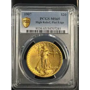 1907 $20 High Relief, Flat Edge (3)