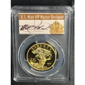 2023-W $100 American Liberty High Relief .9999 Fine Advanced Release Cleveland Art Deco, DCAM