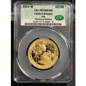 2024-W Liberty & Britannia G$100 Gold DCAM (Proof)