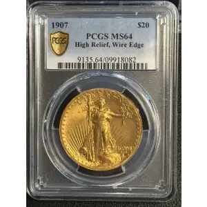 1907 $20 High Relief, Wire Edge (3)