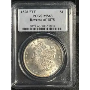 1878 7TF $1 Reverse of 1878