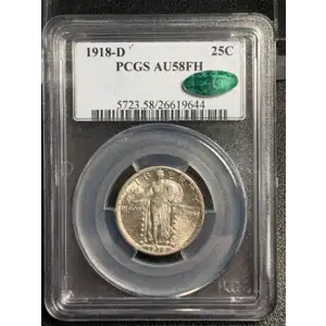 1918-D 25C, FH