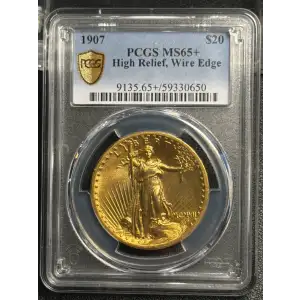 1907 $20 High Relief, Wire Edge (3)