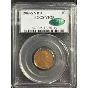 1909-S VDB 1C, BN